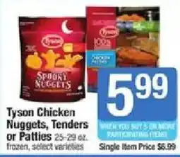 Shaw's Tyson Chicken Nuggets, Tenders or Patties offer