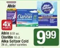 Shaw's Afrin Claritin Alka Seltzer Cold offer