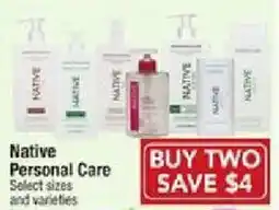 Shaw's Native Personal Care offer
