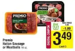 Shaw's Premio Italian Sausage or Meatballs offer