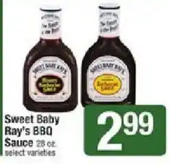Shaw's Sweet Baby Ray's BBQ Sauce offer