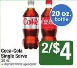 Shaw's Coca-Cola Single Serve offer