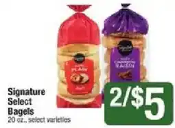 Shaw's Signature Select Bagels offer