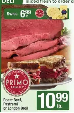 Star Market Primo Taglio Roast Beef, Pastrami or London Broil offer