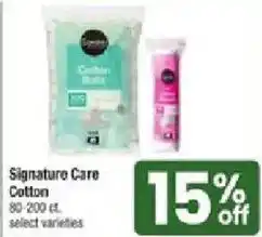 Star Market Signature Care Cotton offer