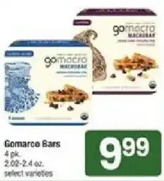 Star Market Gomacro Bars offer