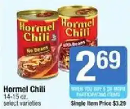 Star Market Hormel Chili offer
