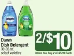 Star Market Dawn Dish Detergent offer