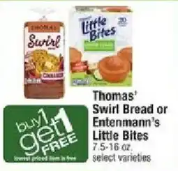 Star Market Thomas' Swirl Bread or Entenmann's Little Bites offer