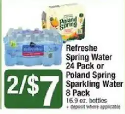 Star Market Refreshes Spring Water or Poland Spring Sparkling Water offer