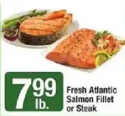 Star Market Fresh Atlantic Salmon Fillet or Steak offer