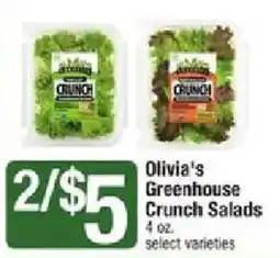Star Market Olivia's Greenhouse Crunch Salads offer