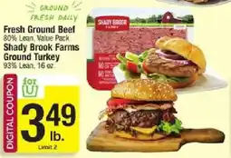 Star Market Shady Brook Farms Ground Turkey offer