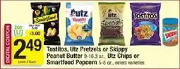 Star Market Tostitos, Utz Pretzels or Skippy Peanut Butter or Utz Chips or Smartfood Popcorn offer
