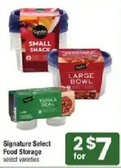 Star Market Signature Select Food Storage offer
