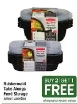 Star Market Rubbermaid Take Alongs Food Storage offer