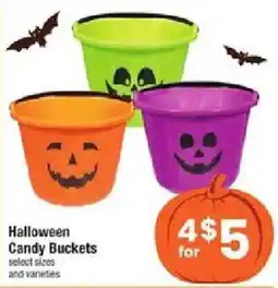Star Market Halloween Candy Buckets offer