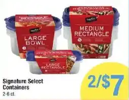 Star Market Signature Select Containers offer