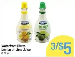 Star Market Waterfront Bistro Lemon or Lime Juice offer
