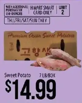Hmart H Mart Smart Card Only Premium Asian Sweet Potatoes offer