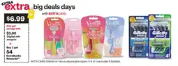 CVS Gillette or Venus disposable razors offer