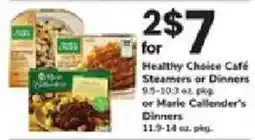 ACME Healthy Choice Cafe Steamers or Dinners or Marie Callender's Dinners offer