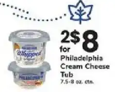ACME Philadelphia cream cheese tub offer