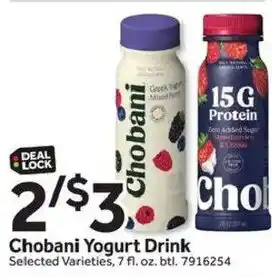 Stop&Shop Chobani Yogurt Drink offer