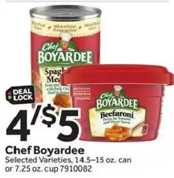Stop&Shop Chef Boyardee selected varieties offer