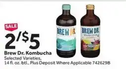 Stop&Shop Brew Dr. Kombucha offer
