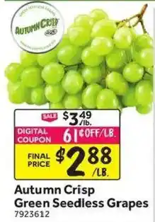 Stop&Shop Autumn Crisp Green Seedless Grapes offer