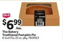 Stop&Shop The Bakery Traditional Pumpkin Pie offer