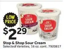 Stop&Shop Stop & Shop Sour Cream offer