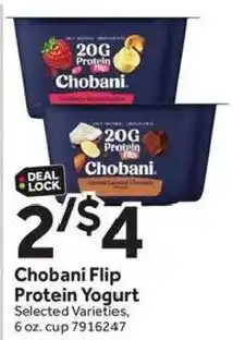 Stop&Shop Chobani Flip Protein Yogurt offer