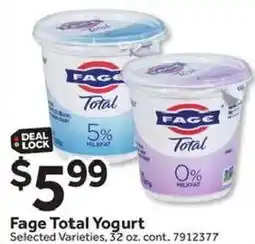 Stop&Shop Fage Total Yogurt offer