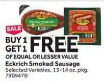 Stop&Shop Eckrich Smoked Sausage offer