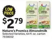 Stop&Shop Nature's Promise Almondmilk offer