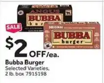 Stop&Shop Bubba Burger offer