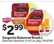 Stop&Shop Sargento Balanced Breaks offer