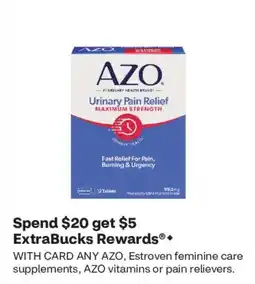 CVS AzO urinary pain relief offer