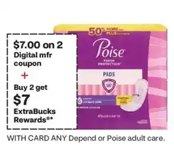 CVS Poise fresh protection pads offer