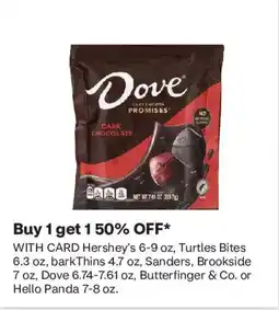 CVS Dove dark chocolate offer