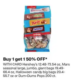CVS Hershey's seasonal large jumbo giant bags offer