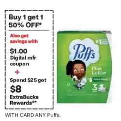 CVS Puffs Plus Lotion offer