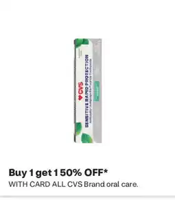 CVS CVS sensitive band protection oral care offer