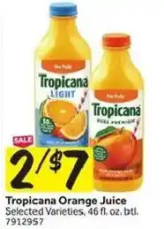 Stop&Shop Tropicana orange juice offer