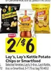 Stop&Shop Lay's, Lay's Kettle Potato Chips or Smartfood offer