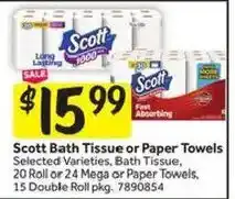 Stop&Shop Scott Bath Tissue or Paper Towels offer