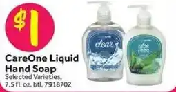 Stop&Shop CareOne Liquid Hand Soap offer
