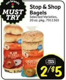Stop&Shop Stop & Shop Bagels offer